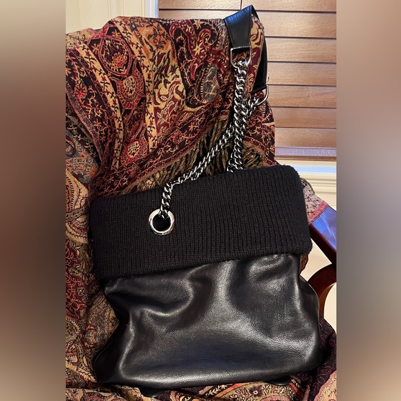 Christian Louboutin Hobo w/Wool Trim - Picture 3 of 8